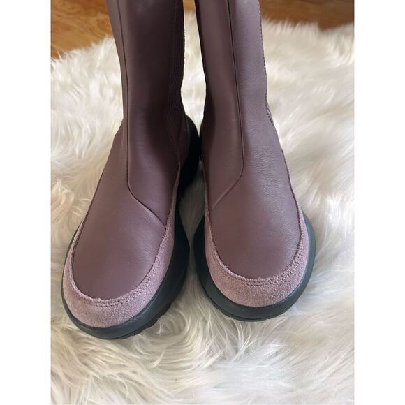 The North Face Women's Halseigh Knit Waterproof Snow Boots Light Mauve Size 7 pu - Picture 6 of 7